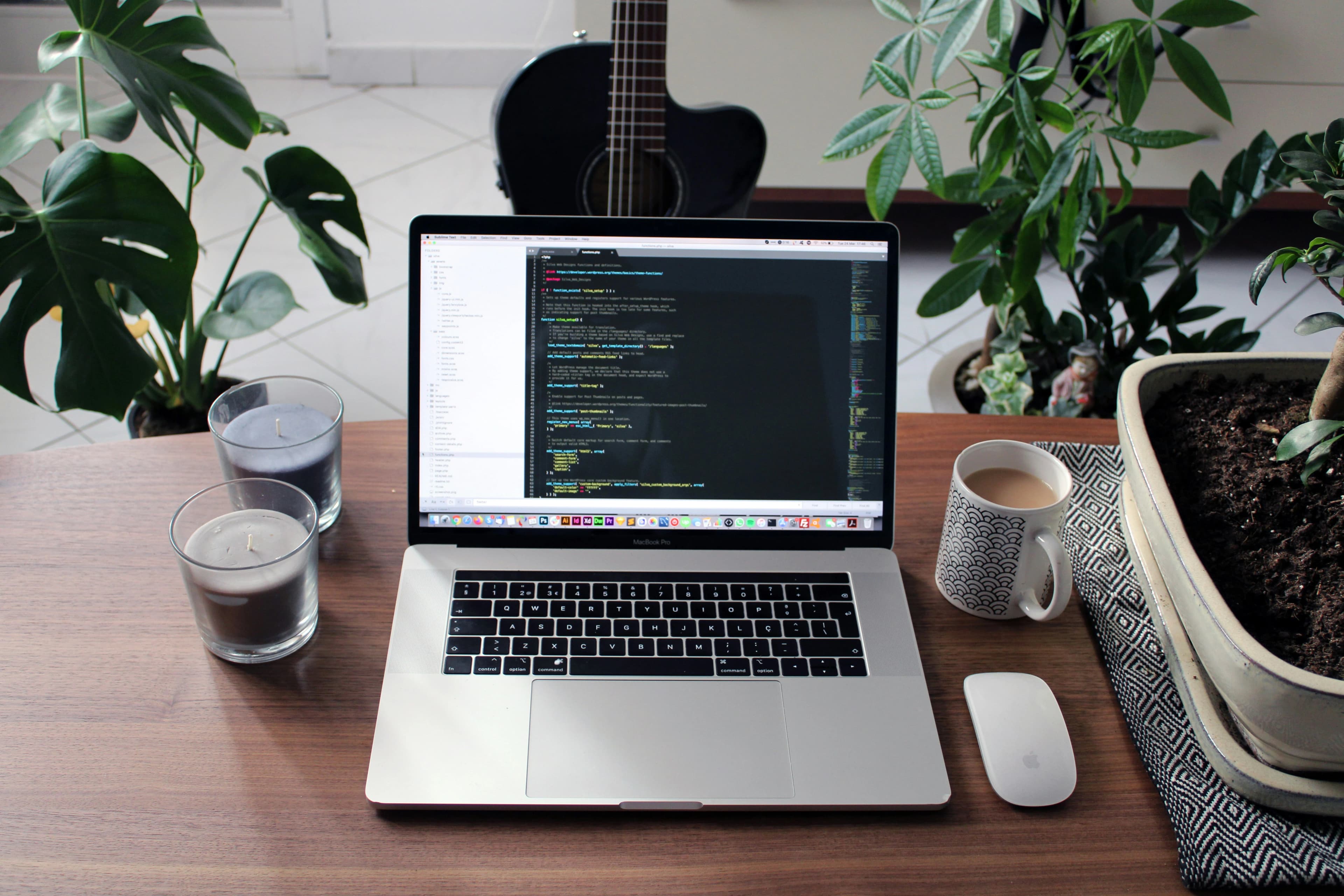 Web development services: a responsive Next.js site on a laptop screen